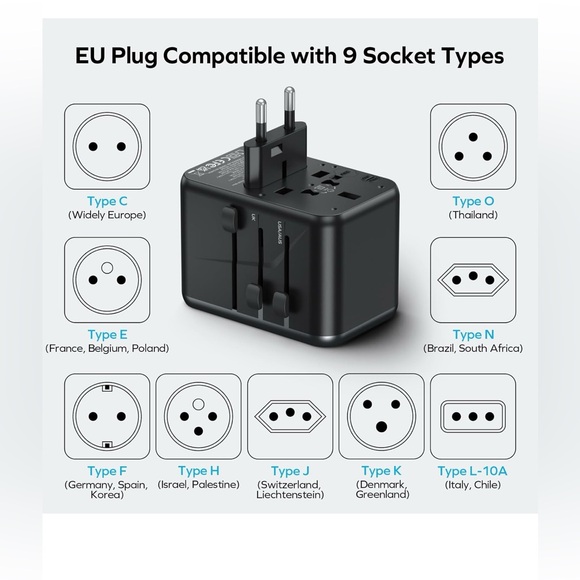 MOMAX TRAVEL ADAPTER 70W - Picture 3 of 4